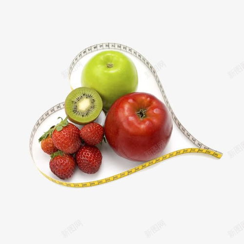 平面电商创意营销 爱心水果拼盘与高清PNG素材的完美搭配